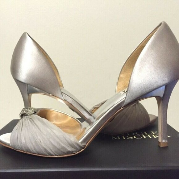 🆕Badgley Mischka Wedding Peep Toe d'Orsay Pump - Picture 4 of 8